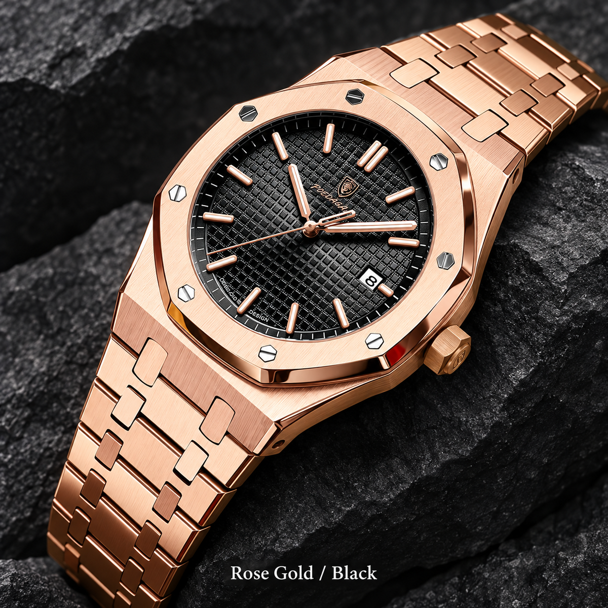 Rose Gold / Black