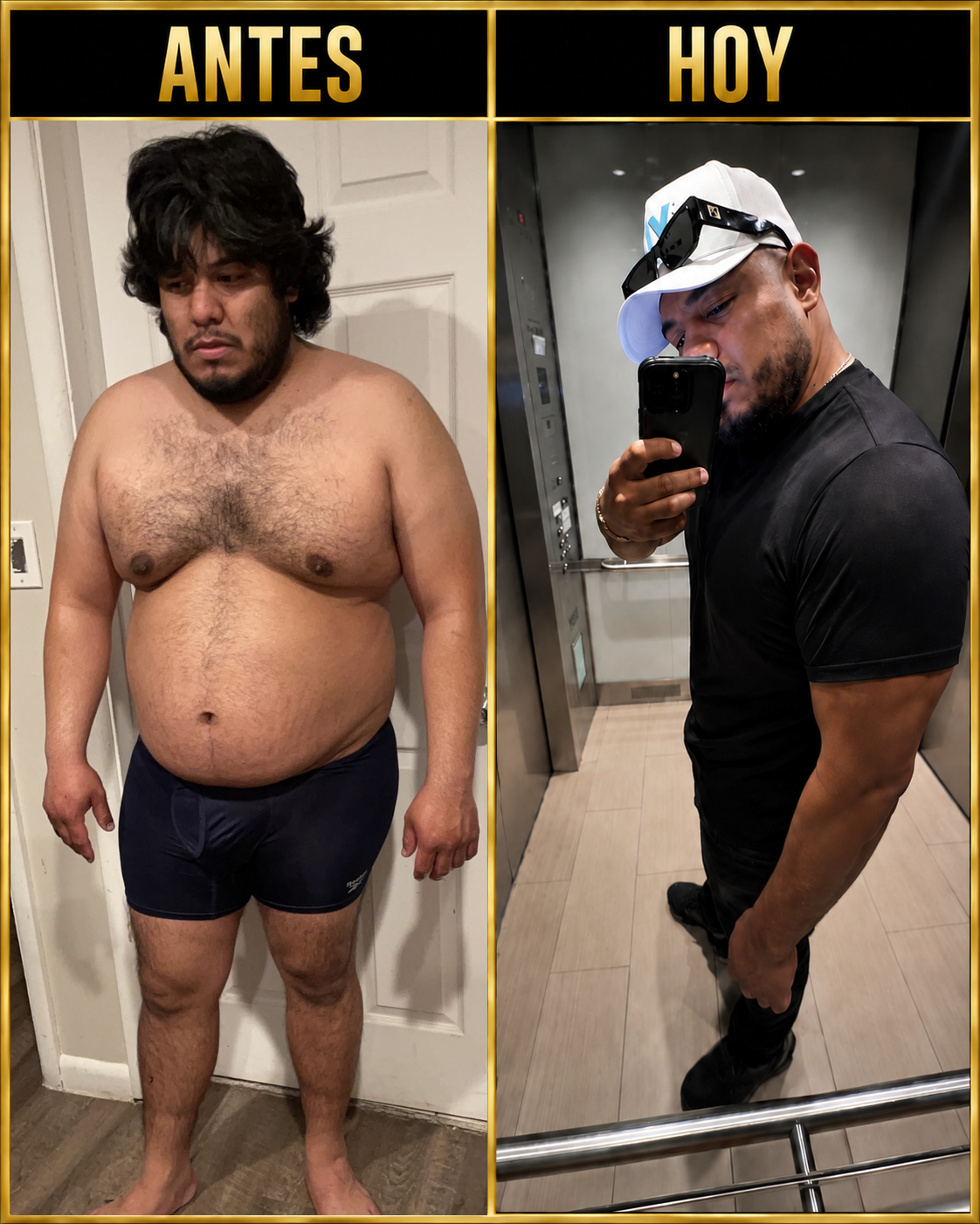 Transformación real de Dan Reyes: antes y hoy